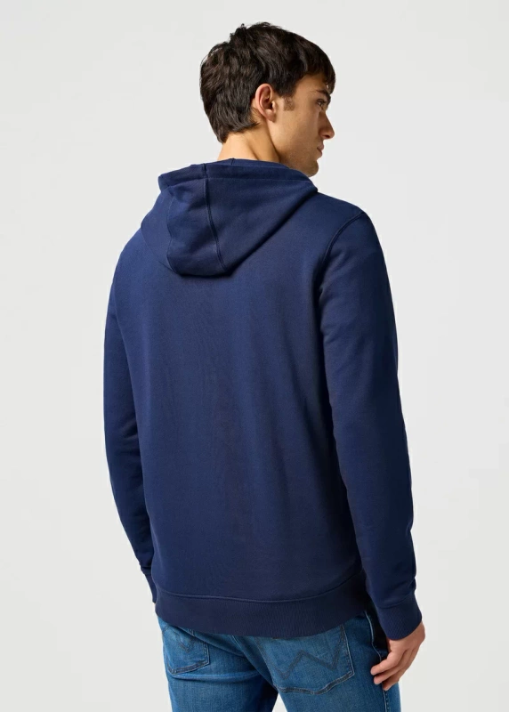 WRANGLER MĘSKA BLUZA WRANGLER GRAPHIC ZIP HOODIE NAVY 112362887