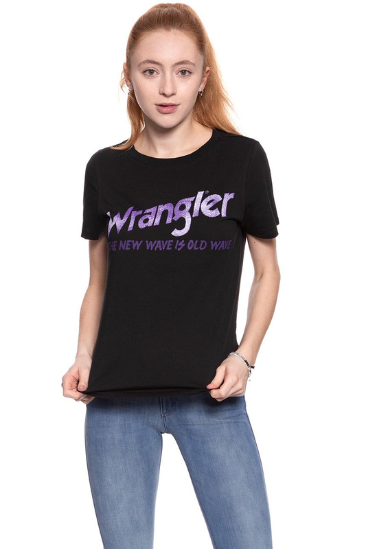 WRANGLER OLD WAVE TEE BLACK W7383EV01 112131031