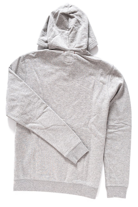 WRANGLER LOGO POPOVER HOODIE MID GREY MEL W6533HY37