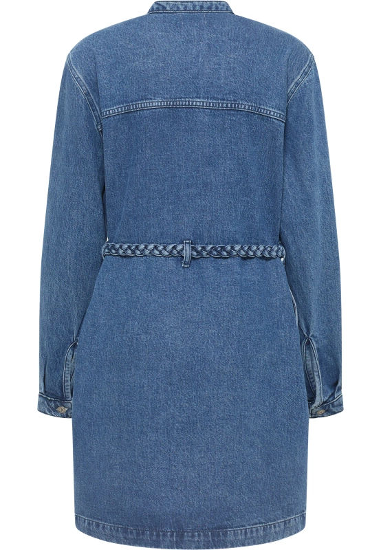 Damska Sukienka Mini Mustang Style Paola  Dress Denim Blue 1015586 5000 500
