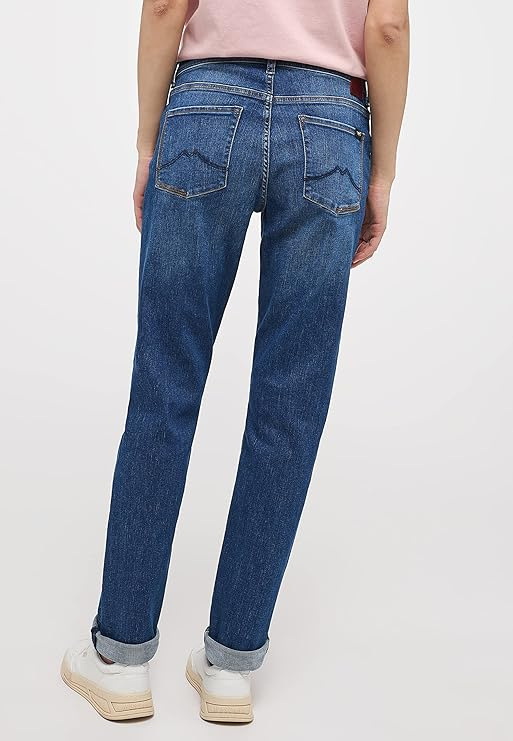 Damskie Spodnie jeansowe Mustang Style Crosby Relaxed Slim Denim Blue 1014314 5000 682