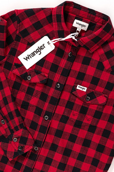 KOSZULA WRANGLER LS WESTERN SHIRT SCARLET RED W5240N6UU 112129356