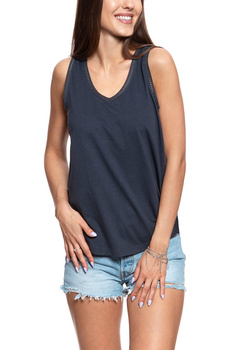 MUSTANG T SHIRT DAMSKI Alma V Linen 1009483 4085