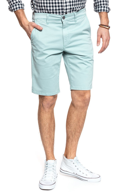 SPODENKI WRANGLER CHINO SHORT MIST BLUE W14AWA078 112126577