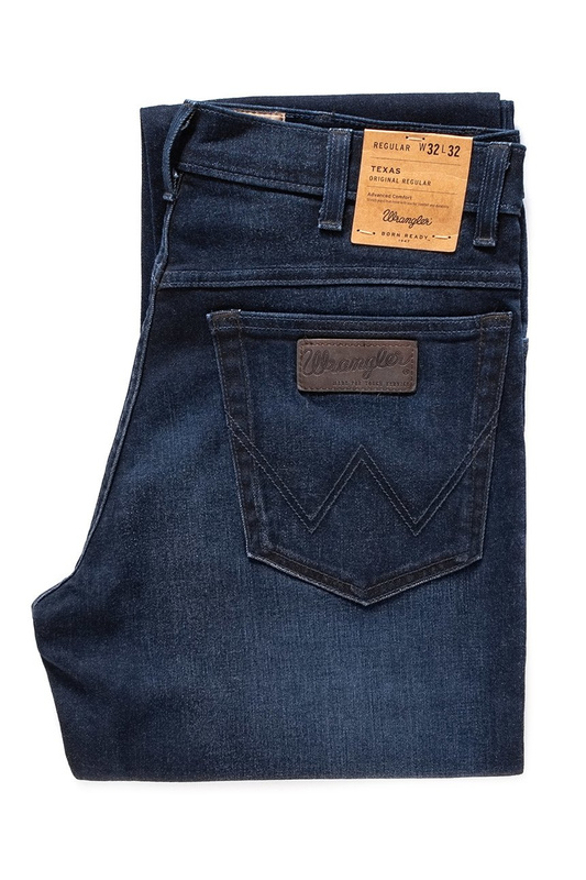WRANGLER SPODNIE MĘSKIE TEXAS BLUE STROKE W121MU910