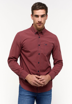Męska Koszula MUSTANG Chester Gingham Check Orange Navy 1014765 12549