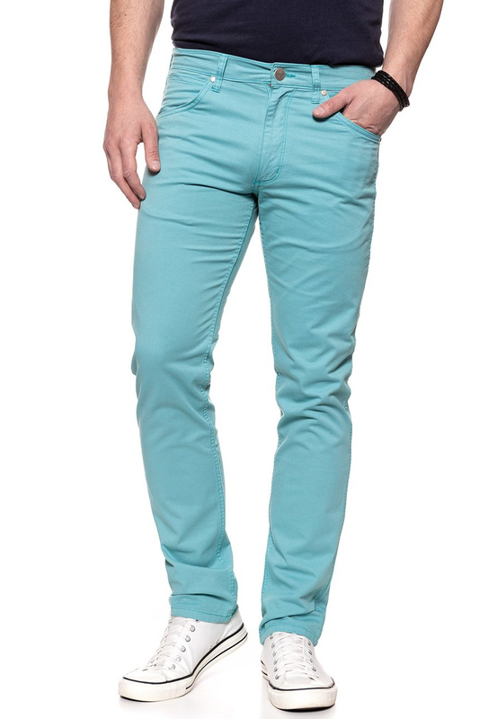 WRANGLER SPODNIE MĘSKIE GREENSBORO DUSTY TURQUOISE W15QRU25T 112127057