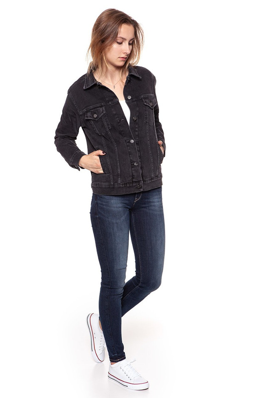 WRANGLER TRUCKER JACKET BACK TO BLACK W4070999S SAMPLE