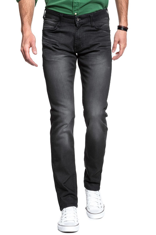 SPODNIE MĘSKIE MUSTANG Oregon Tapered K DENIM BLACK 1006661 4000 923