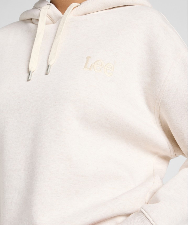 DAMSKA BLUZA LEE ESSENTIAL HOODIE ECRU HEATHER 112371337