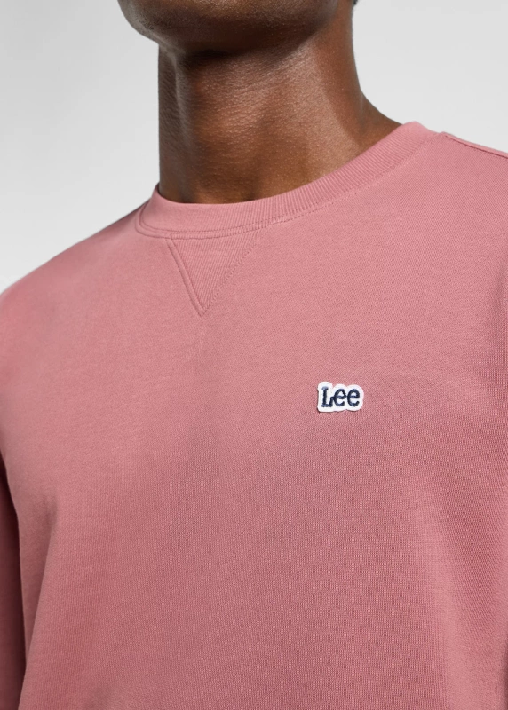 MESKA BLUZA LEE PATCH CREW SWS HENNA 112363880