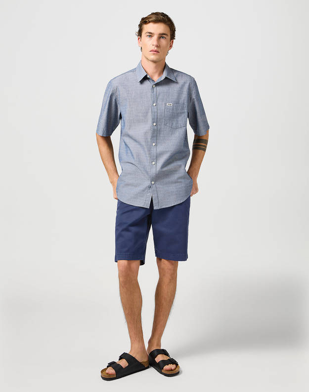 MESKIE SPODENKI WRANGLER CHINO SHORT NAVY 112362348
