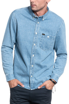 LEE RIVETED SHIRT MĘSKA KOSZULA JEANSOWA FADED BLUE L66IEOOF 112116425