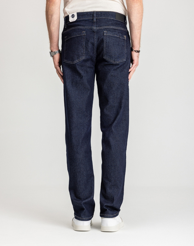 Męskie Spodnie Jeansowe Marcus Jason 2240 Jeans Rough Dry Blue 14-200318