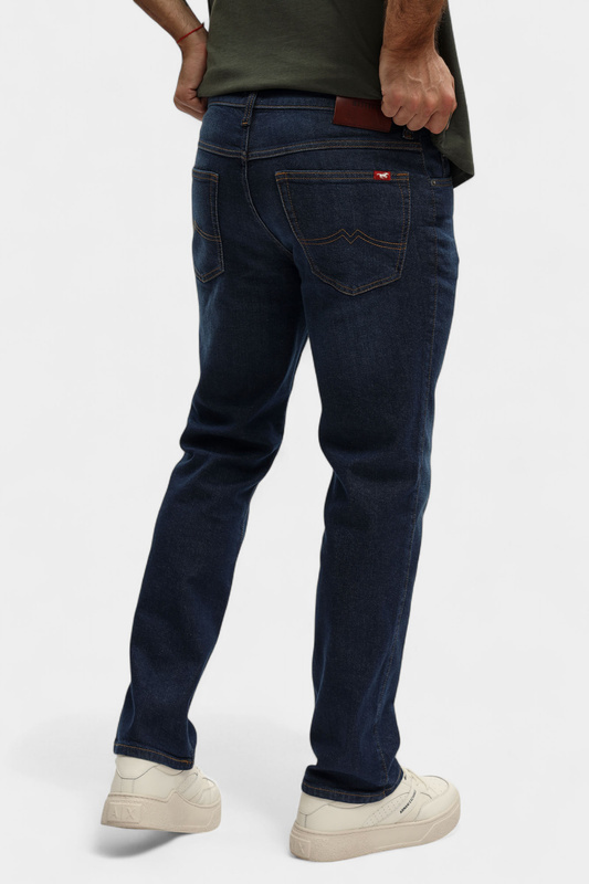 Męskie Spodnie Jeansowe Mustang Style Tramper Straight Denim Blue 1017231 5000 803