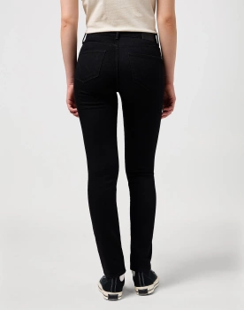 DAMSKIE SPODNIE WRANGLER SLIM RETRO BLACK 112352334