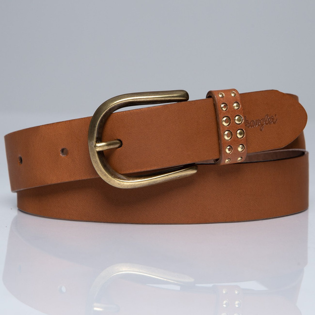 DAMSKI PASEK WRANGLER STUDSY BELT BROWN W0B84US85 112125580