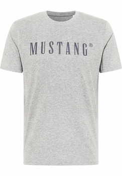 MUSTANG Style Alex C LOGO Tee MĘSKI T-SHIRT KOSZULKA Mid Grey Melange 1013221 4140