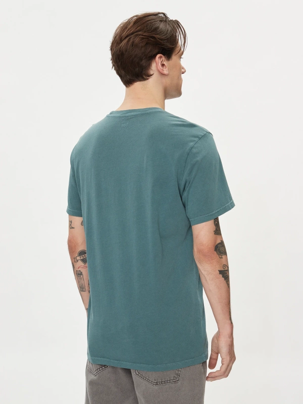 LEE TEE MEDIUM WOBBLY MĘSKA KOSZULKA T-SHIRT EVERGREEN 112349081 LL04017019