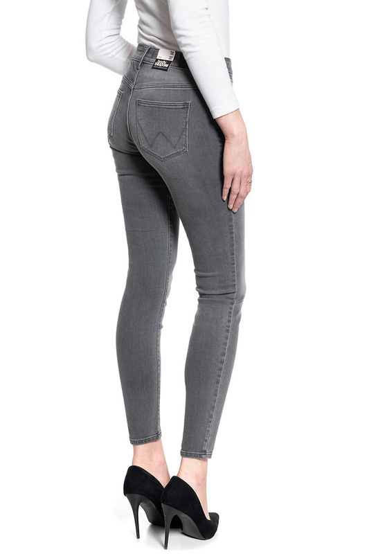 SPODNIE DAMSKIE WRANGLER SKINNY SKY GREY W28KKS74H 112128299