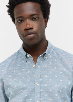 Męska Koszula Mustang Style Elmore Ikat Light Chambray 1016948 12766