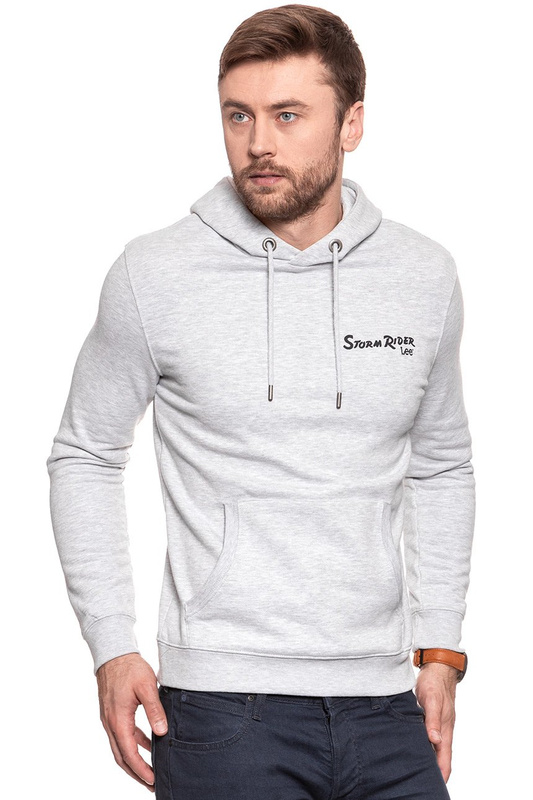 BLUZA MĘSKA LEE STORM RIDER HOODY SHARP GREY MELE L81FUB03 112121732
