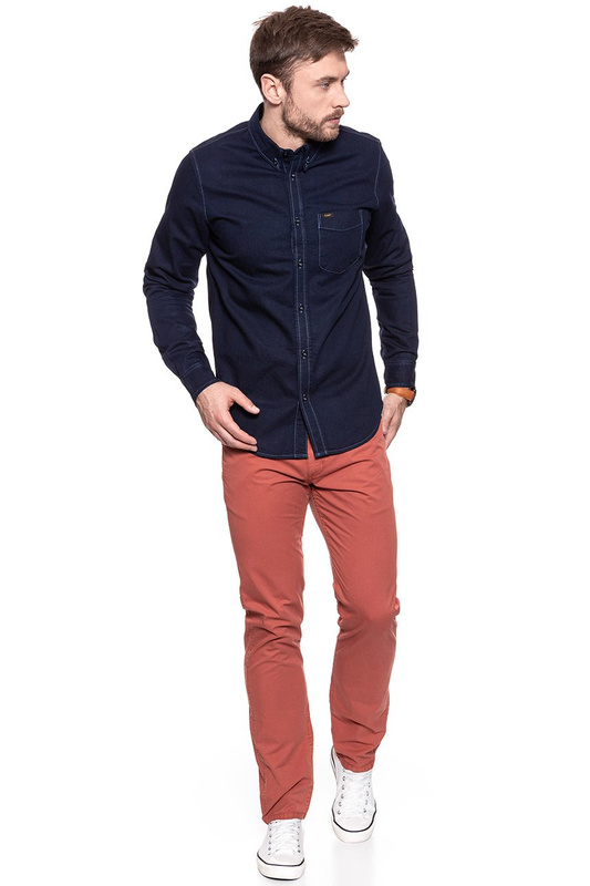 LEE BUTTON DOWN CLEAN BLUE L880FTQP 112123087