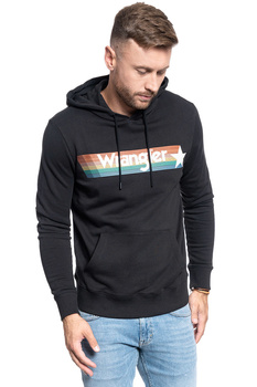 MĘSKA BLUZA WRANGLER WRANGLER HOODIE FADED BLACK W6C6HAXV6 112130709