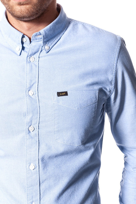 LEE SLIM BUTTON DOWN WORKWEAR BLUE L66VITSF
