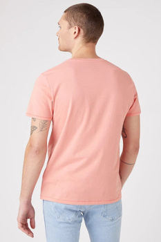 WRANGLER SS SIGN OFF TEE MĘSKI T-SHIRT SPICED CORAL W7C07D36Y 112146299