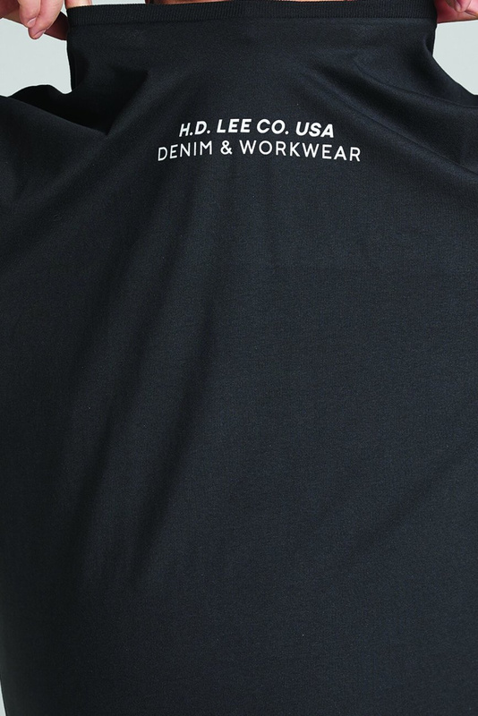 LEE LOGO LOOSE TEE MĘSKA KOSZULKA T-SHIRT WASHED BLACK L69NFQON 112144374