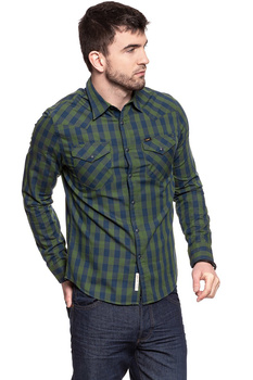 LEE LEE WESTERN SHIRT HILLSIDE GREEN L643MMPC