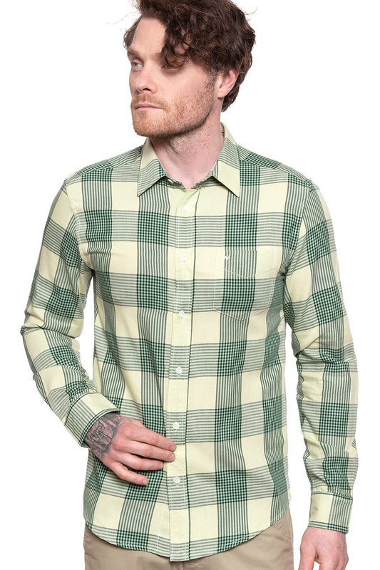 WRANGLER LS 1 PKT SHIRT ARTICHOKE GREEN W5F13OG14 112130112