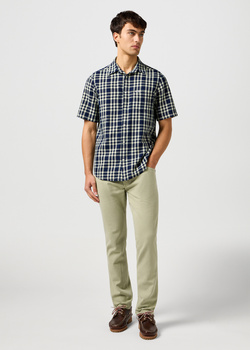 MESKA KOSZULA WRANGLER SS 1 PKT SHIRT CREPE INDIGO 112362902