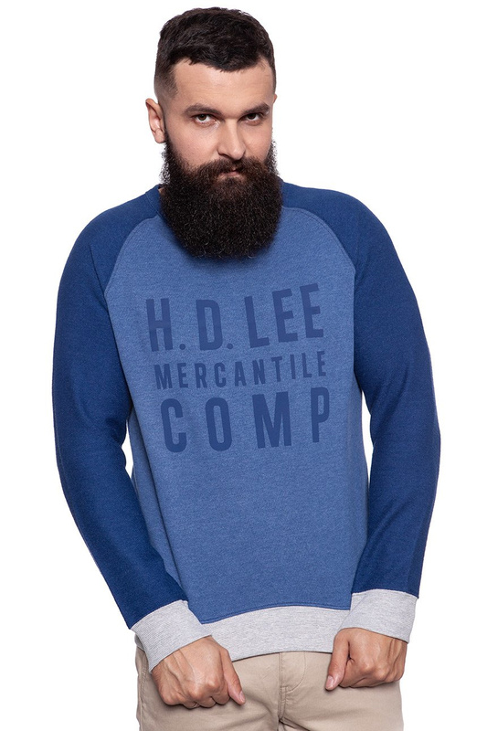 LEE GRAPHIC CREW SWS WASHED BLUE L80ODELR