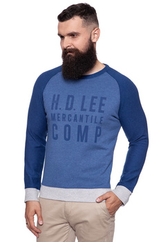 LEE GRAPHIC CREW SWS WASHED BLUE L80ODELR