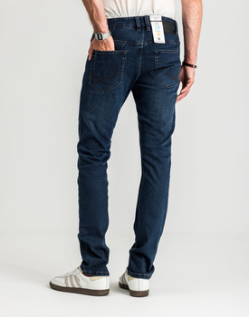 Męskie Spodnie Jeansowe Tom Tailor Josh Dark Stone Blue Black Denim 1021434 10173