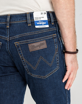 WRANGLER TEXAS SLIM MĘSKIE SPODNIE JEANSOWE CROSS GAME W12S8311U 112126497