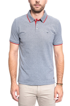 KOSZULKA POLO MUSTANG PABLO PC 2 TONE FLAME SCARLETT 1011366 4085