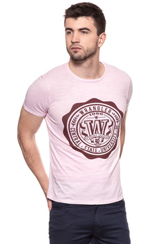 KOSZULKA WRANGLER OVERDYE TEE PEPPA PINK W7B36EBU6 112131461