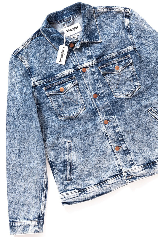 KURTKA JEANSOWA WRANGLER REGULAR JACKET GLACE BLUE W443FK18A 112128860