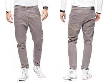 TOM TAILOR ANTI FIT STRETCH TWILL PANTS GREY