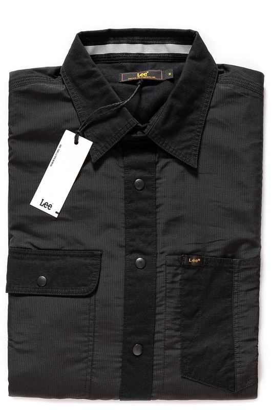 KOSZULA LEE TECHNICAL WHIZZIT SHIRT BLACK L68FUX01 112117107
