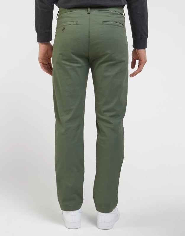 MESKIE SPODNIE  REGULAR CHINO OLIVE GROVE 112342928