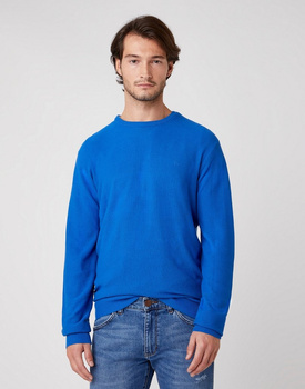 WRANGLER CREW KNIT MĘSKI SWETER BLUE W8P2PDX05 112132412