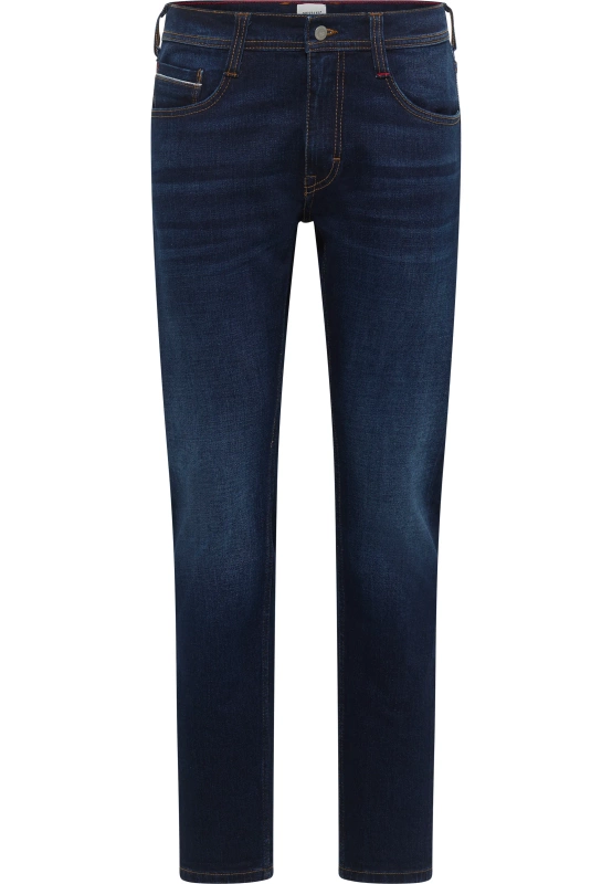 Męskie Spodnie Jeansowe Mustang Style Oregon Slim Denim Blue 1015867 5000 803