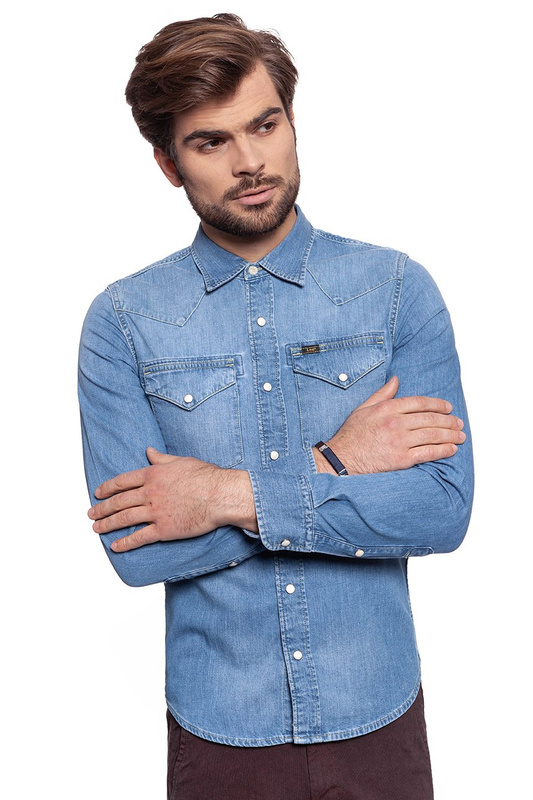 LEE LEE WESTERN SHIRT CONSTANT BLUE L643AFWD