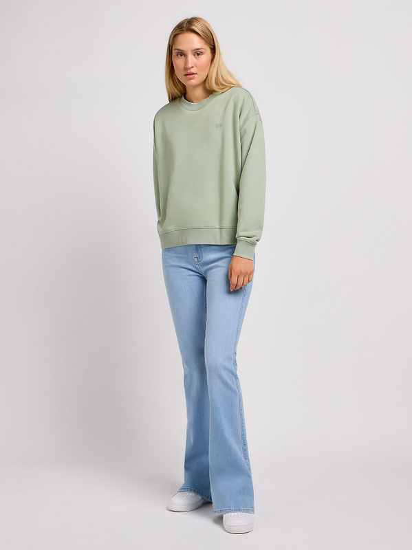 LEE DAMSKA BLUZA LEE CREW SWS INTUITION GREY 112350239