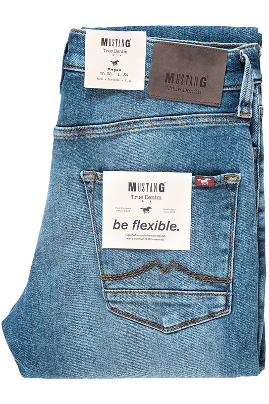 SPODNIE MĘSKIE MUSTANG VEGAS DENIM BLUE 1010091 5000 543