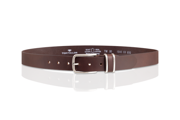 TOM TAILOR PASEK SKÓRZANY TG1046R69/690 35mm Gürtel Q.1869 0690 DARKBROWN